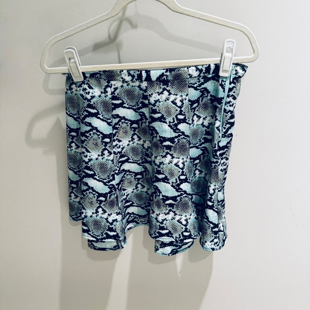 Show Me Your Mumu Skirt‎ Snake Print Mini Flared M